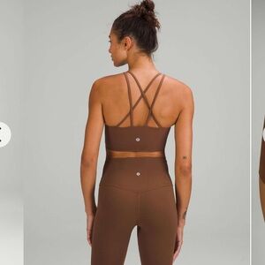 Lululemon Like a Cloud High-Neck Longline Bra *Light Support, B/C Cup
 Brown